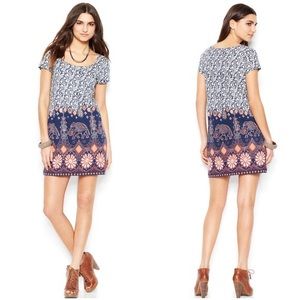 Lucky Brand Boho Elephant T-shirt Dress